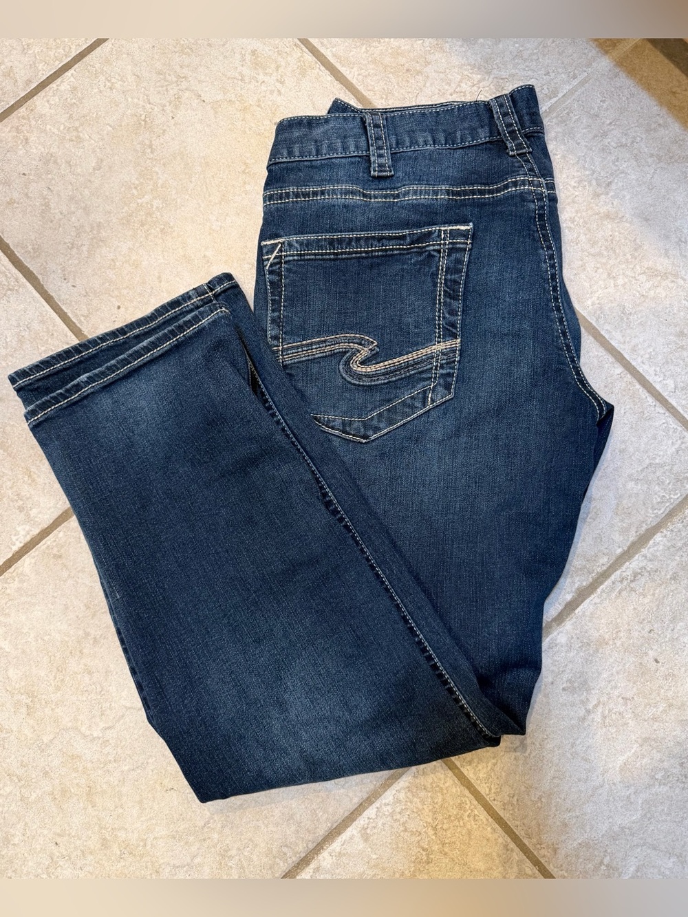 Men’s Silver Eddie Jeans